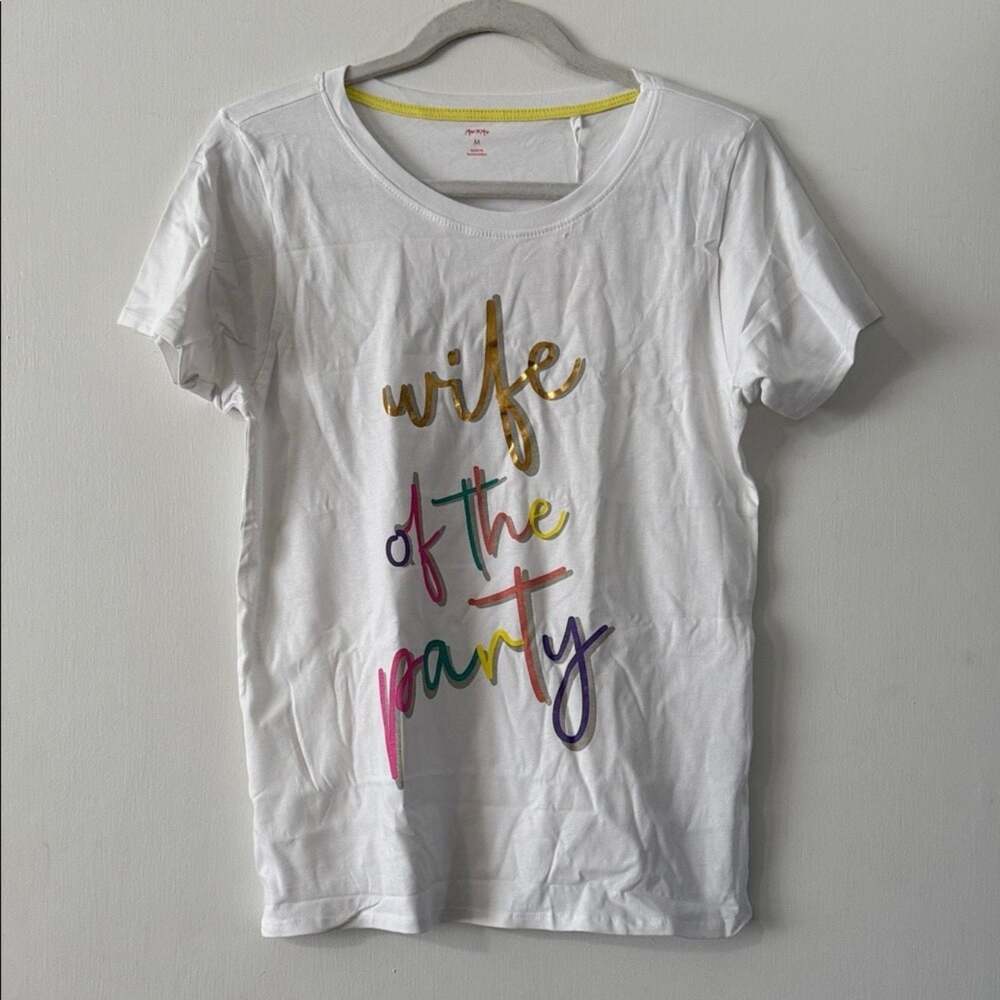 Miss To Mrs Wife Of The Party Crew Neck T-Shirt Size M